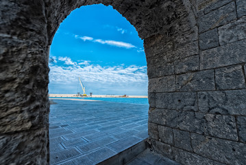 View from the castle of Carlo V, Monopoli, Puglia, Italy.