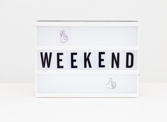 weekend text background