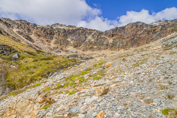 Small waterfall in Laguna Turquesa