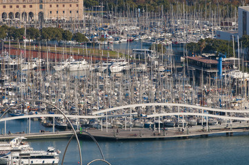 View Over Barcelona Marina