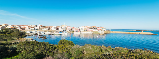 clear sky over Stintino harbor