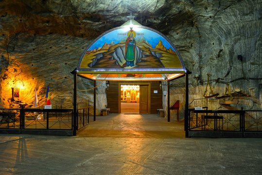 The Church inside Targu Ocna Salt Mine