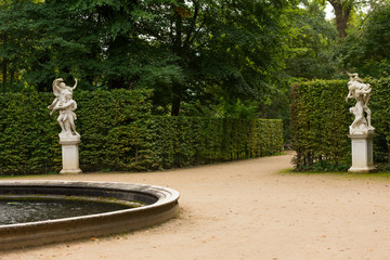 statues in the garden