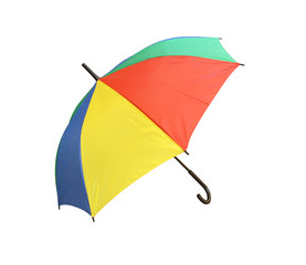 Colorful umbrella Isolated on white background.