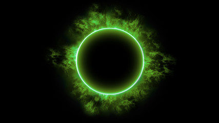 Green fire ring