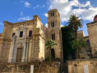 Fototapeta na wymiar Palermo, chiesa di Santa Maria dell’Ammiraglio - la Martorana