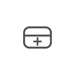 first-aid kit icon. sign design