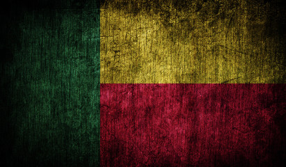 Abstract flag of Benin, Africa