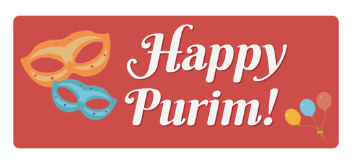 happy purim sticker, jewish celebration
