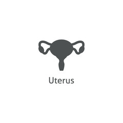 uterus icon. sign design