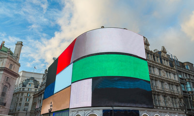 Piccadilly Circus Straßenkreuzung Londoner West End