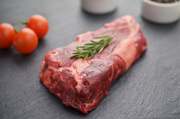Raw steak entrecote