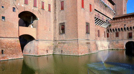 The Estense castle in Ferrara, Emilia Romagna, Italy