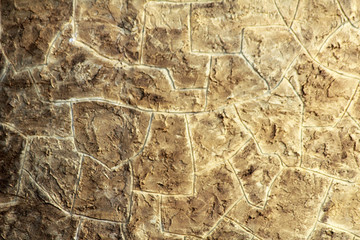 Fragment of a wall from a chipped stone