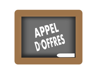 appel d'offres sur ardoise