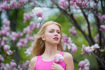 Beauty, youth and freshness in spring, easter.