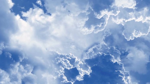 Fly Through Clouds Animation Footage