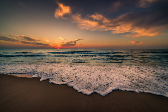 Sunrise at Hammamet. Tunisia, North Africa.