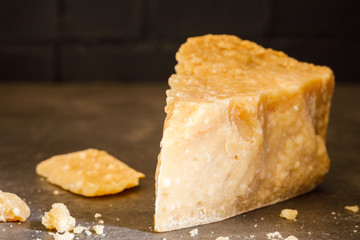 Parmesan cheese Vintage style Background