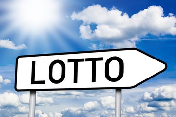 Obraz premium Schild mit Lotto