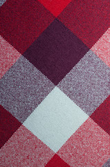 Textured fabric with a pattern of squares of different shades