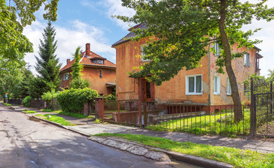 Area Amalienau in Kaliningrad. Russia. 