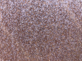 Rusty buildup on an old piece of metal background, great texture