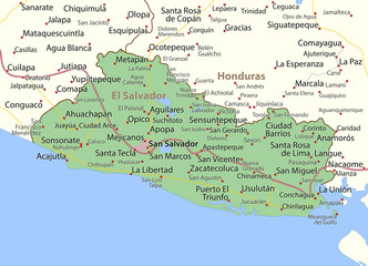 El Salvador-World-Countries-VectorMap-A