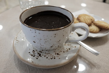 hot chocolate and biscuits