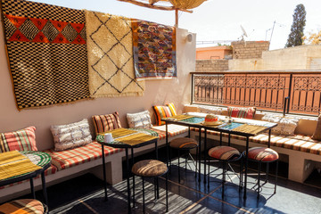 lounge balcony in Arabic style