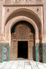 Madrassa doorway in Marrakesh, Morocco
