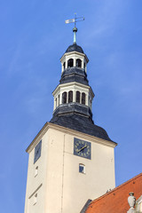 Fototapeta na wymiar historic city hall / Detail of the city hall of the city Gardelegen, Germany