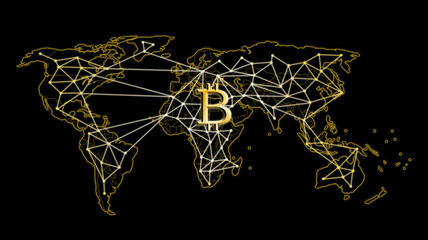 Bitcoin spreads around the world. Crypto currency is becoming popular.