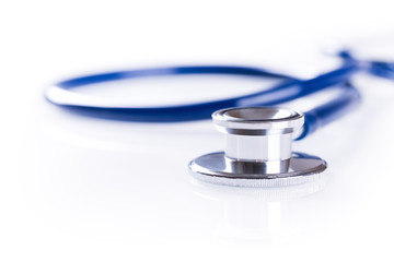 Doctor stethoscope on white background