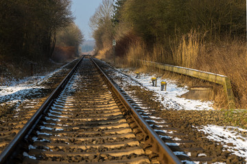 Fototapeta premium Bahnschiene