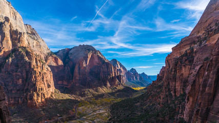 Fototapeta premium Landscape picture of Zion National Park valley