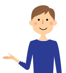 若い男性　パパ　説明