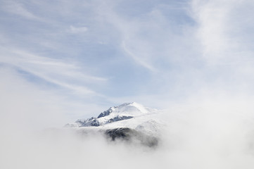 Fototapeta na wymiar Montagna di inverno