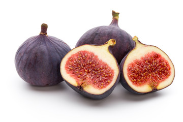 Fruits figs isolated on white background.