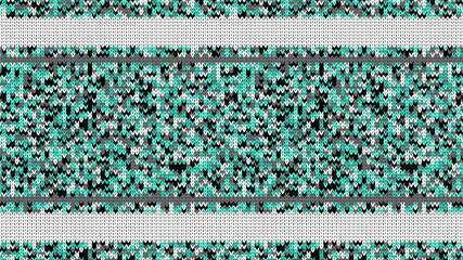 Sweater Texture with Empty Space for Text. Winter Sweater Holiday Design. Vector Seamless Knitting Sweater Texture