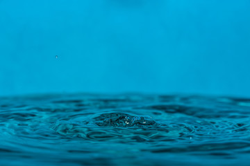 drop of clean blue water © Yurius