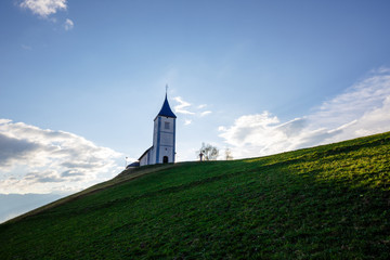 Fototapeta premium Saint Primoz church, Jamnik, Slovenia