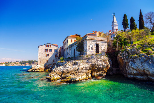 The Old Village Of Rovinj Istria Croatia