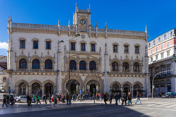 Fototapeta na wymiar Lissabon, Bahnhof Rossio
