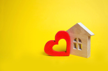 House with a heart. House of lovers. Affordable housing for young families. Accommodation for...