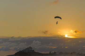 Parachute and the Sun
