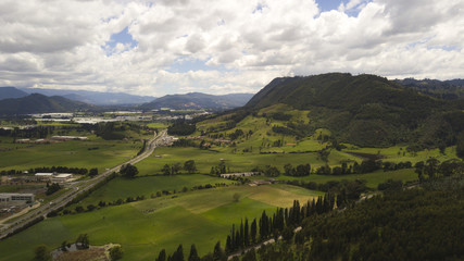 Panorama of Zipaquira, Colombia