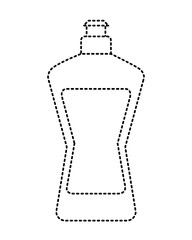 plastic bottle detergent for dishwashing liquid cleaning laundry vector illustration