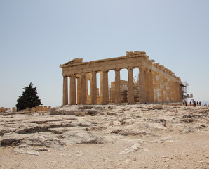 The Parthenon stands at the center of the Acropolis
