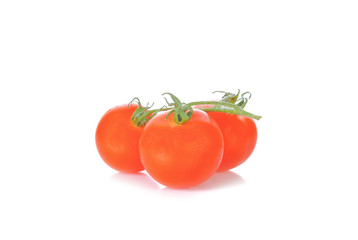 Tomato cherry on white background
